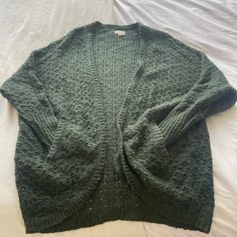 Green cardigan